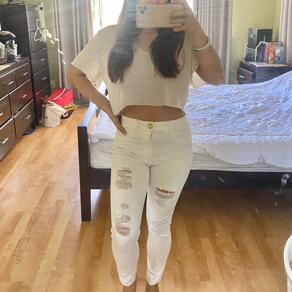 ❌SOLD❌ American Eagle White Jean Jegging